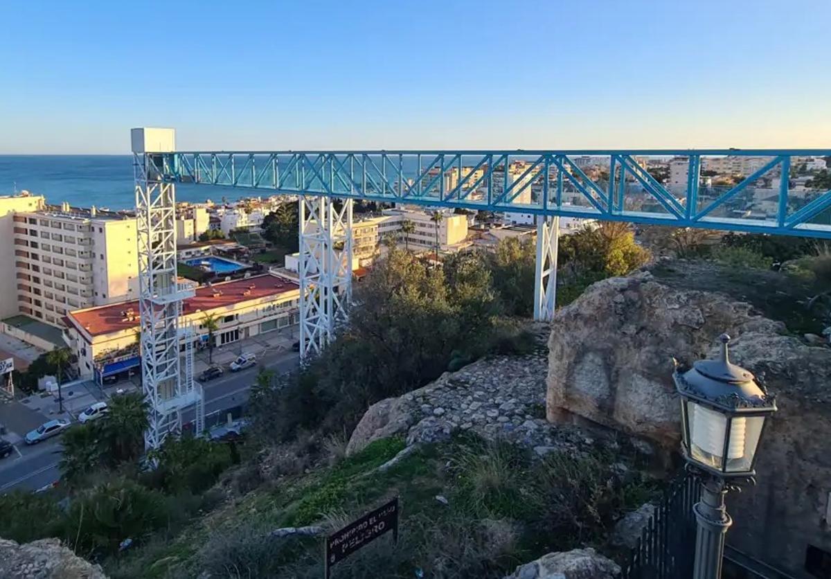 The new lift in Parque La Batería, which is due to open next month.